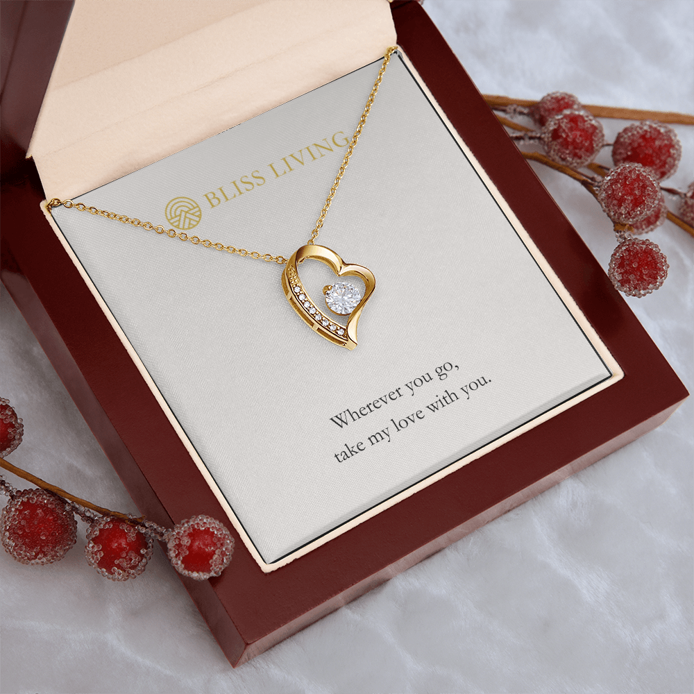 Take My Love With You Heart Necklace