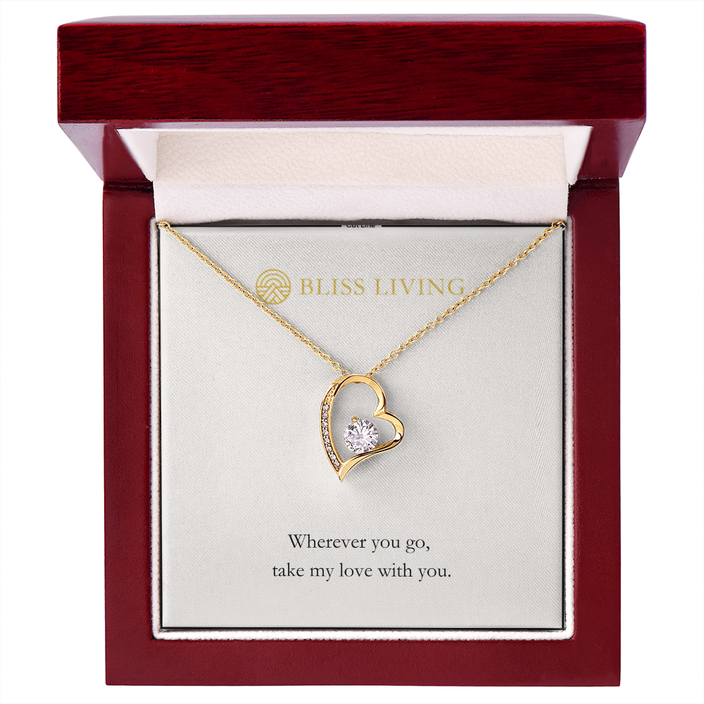 Take My Love With You Heart Necklace