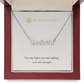 You Are Light, You Are Radiant, You Are Enough - Personalized Name Necklace