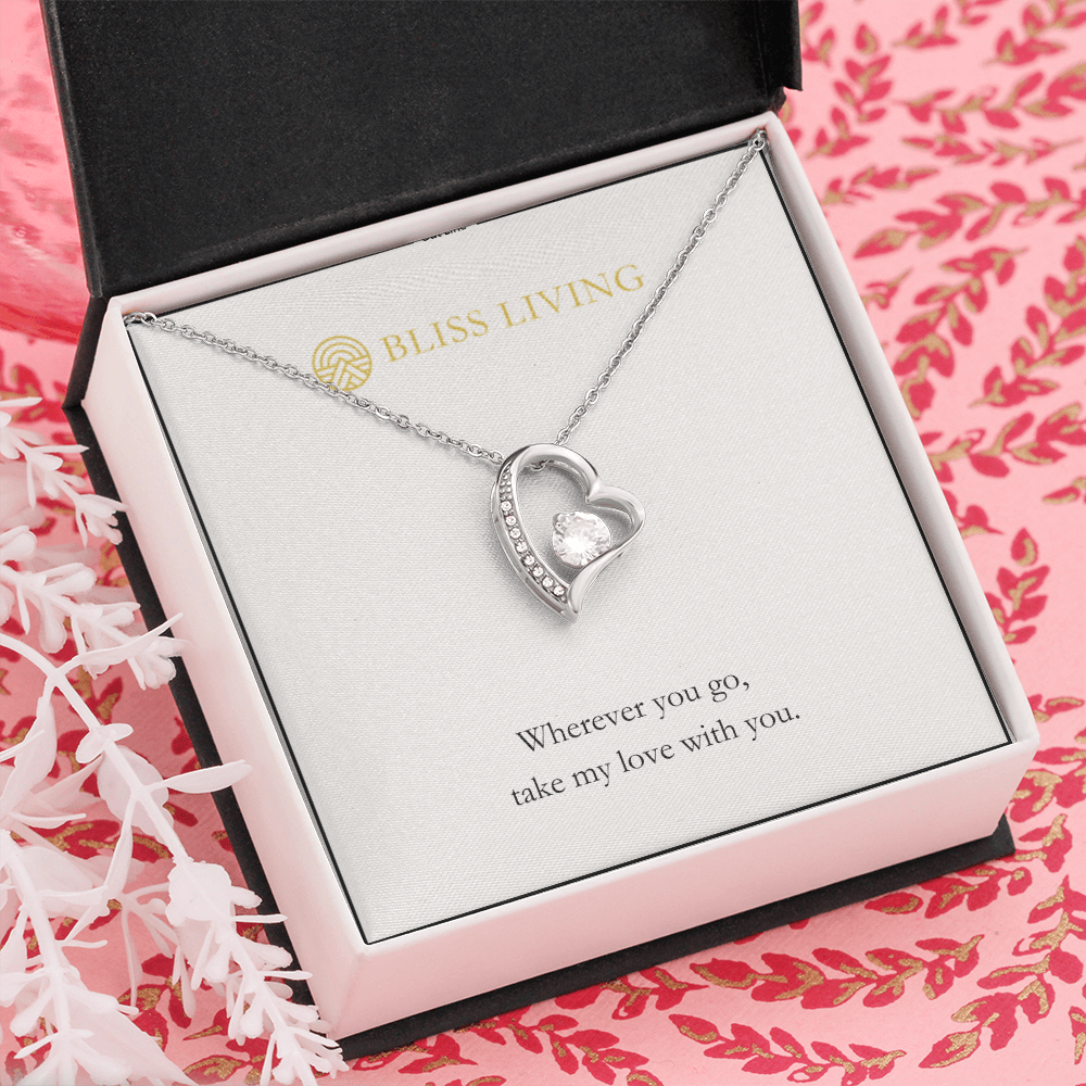 Take My Love With You Heart Necklace